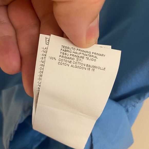 Marc Jacobs Blue Short Sleeve Button Down Dress Shirt Medium - Picture 5 of 5